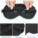 T-fun 100% Mulberry Silk Eye Mask - Adjustable Blackout Sleep Mask for Men & Women | Soft Travel Blindfold Eye Shade Cover - Navy Blue - Buy Online on GoSupps.com