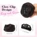 REECHO Space Bun Hair Pieces 2 Pack - Mini Claw Clip Messy Bun & Cat Ears Extensions in Wavy Black Brown for Women/Girls - Buy Online on GoSupps.com