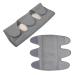 Starsouce Adjustable Thermal Knee Brace Support - Winter Wool Elastic Warmer for Adults | Medium Grey - Buy Online on GoSupps.com