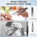 Wireless Nail Milling Machine - 35000 RPM Electric Nail Cutter Set for Gel Nails - Professional & Beginner Friendly with Ceramic Bits - Buy Online on GoSupps.com