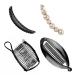 4 Pieces Banana Hair Clips Double Comb Banana Clips Fishtail Banana Clips Pearl Banana Clips Clincher Combs Banana Clips Vintage Hair Clip Accessories Headwear DIY Hairstyles for Thick Hair.