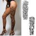 PADOUN Temporary Sleeve Tattoos - 8-Sheet Large Flower Fish Snake Designs for Men and Women - Buy Online on GoSupps.com