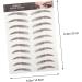Beavorty 10 Sheets Eyebrow 3d Sticker Stickers Imitation Eyebrow Sticker False Eyebrows Cosmetics Water Proof - Buy Online on GoSupps.com