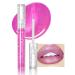 DAGEDA Glitter Lipstick Glitter Diamond Lip Gloss Sparkling High Pigment Lipstick Lip Gloss Long Lasting Glitter Liquid Lipstick for Women Waterproof Shimmer Lip Gloss Christmas Makeup (Rose Red)