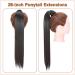 Tess Ponytail Extension 60 cm - Dark Brown (#2A) Smooth Braid Hairpiece - 90g Long Hair Extension - Buy Online on GoSupps.com