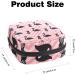 Womens Bonds Storage Pockets Stillpad Holder - Portable Period Kit Bag with Flamingo & Pineapple Design | Feminine Product Bag for Girls - Black & Pink - Buy Online on GoSupps.com