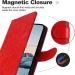 Buy SRISHP PU Leather Flip Wallet Case for Oppo Reno 8t 5G & Oppo A1 Pro - Red Magnetic Folding Cover & Protective Case - Buy Online on GoSupps.com