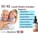 Herbal Nutrition Organic Vitamin D3 K2 Drops 5000 IU D3 + 63mcg MK7 K2 270 Servings, Vegan, Liquid Supplement Superior Delivery Bone, Heart, Immune & Mood Support Peppermint Flavor 1 - Buy Online on GoSupps.com