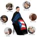 Puerto Rico Flag Hair Cutting Cape - Professional Salon Apron with Snap Closure for Barbers & Hairdressers - Buy Online on GoSupps.com
