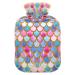 Mermaid scales gold hot water bottle with reference hot bottles for pain relief water heating pillows feet and bed warmers to heat the hands 1l