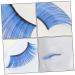 FRCOLOR Blue Long Eyelashes - 2 Pairs Fluffy Cosplay & Halloween False Lashes for Adults | Performance & Costume Eyelash Extensions - Buy Online on GoSupps.com