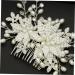 FRCOLOR Bridal Hair Comb hair DIY clips for hair rhinestone headpiece bridal headpiece wedding hair clip floral headpiece rhinestone hair clip hair pin crystal bride hair Floral Hair Clips - Buy Online on GoSupps.com