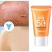 Sunscreen SPF 50 Non-Greasy Face Sunscreen - Refreshing & Brightening Facial Sunscreen 30g for Seaside Beach Oily & Sensitive Skin - Buy Online on GoSupps.com