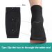 Achilles Tendonitis Heel Protector Socks | Welnove Compression Support & Gel Padded Sleeve for Bursitis & Tenderness - Black - Buy Online on GoSupps.com