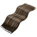 Laavoo Invisible Tape In Extensions | Real Hair Balayage #4/27/4 | Ombre Dark Brown to Caramel Blonde | 10pcs 45cm Remy Hair Extensions - Buy Online on GoSupps.com