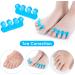 Molain 4Pcs Toe Separators Pedicure Pedicure Toe Separators Repeatable Washable Toenail Dividers Toe Separators for Nail Polish Application (Style D) - Buy Online on GoSupps.com