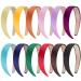 SIQUK 12 Pieces Headbands Satin Wide Headbands for Women and Girls 12 Colors Multicolored