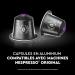 CARTE NOIRE - Powerful Espresso Coffee Capsules No. 11 Compatible with Nespresso - Arabica Coffee - Pack of 10 x 10 Aluminum Capsules - Made in France - Buy Online on GoSupps.com