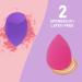 2Pcs Makeup Sponges Foundation Blending Beauty Sponge with Face Scrubber  Dry & Wet Use for Powder Cream or Liquid Application  Multicolor Makeup Blender Set 2 Pcs-A - Buy Online on GoSupps.com