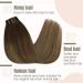 FSHINE Clip-In Extensions | Real Hair Balayage 120g Double Brown & Caramel Blonde | 7PCs 35cm Remy Clip-Ons #4/27/4 - Buy Online on GoSupps.com