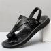 Microfiber Leather Bunion Orthotic Sandals | Large Toe Bone Correction Flip Flops | Size 7 - Black | Prevent Hallux Valgus - Buy Online on GoSupps.com