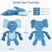 Tonyfy Dog Toys - Squeaky Plush Elephant & Interactive Rope Toy for Small & Medium Dogs - Ideal for Playtime & Puppies - Buy Online on GoSupps.com