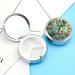 Round Pill Box with Tropical Plants Print | 3 Compartment Decorative Metal Pill Organizer | Portable Pocket Medicine Case - Style-39 - Buy Online on GoSupps.com