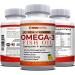 Omega 3 Fish Oil Supplement 3600mg with EPA and DHA for Women and Men Supports Joint Brain and Heart Health 120 Softgels 40 Day Supply - Buy Online on GoSupps.com