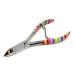 Inkgrafix Nail Nippers - Colourful - Special Head - Surgical Steel Clippers Manicure Pedicure - With Feather - IG24893