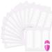 SILPECWEE 4320 Pieces 90 Sheets French Tip Nail Guides Nail Stencils Self-Adhesive Nail Art Stickers Half Moon French Manicure Strips Nail French Tip Tool French Nail Sticker Nail Art Stencils No2