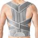 keeda Back Support Brace Posture Corrector Back Brace for Posture Adjustable and Fully Back Straightener Posture Corrector for Women Men (Grey XXXXL) XXXXL Grey