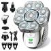Head Shaver for Men 6 in 1 4D Head Shavers for Bald Men Upgraded 9 Floating Heads Rechargeable Waterproof Wet Dry Bald Head Shavers for Men