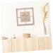 STOBAZA 1pc Relief Painting Mediterranean Style Wall Household Decor Pendant Wooden Three-dimensional 30x30cm As Shown - Buy Online on GoSupps.com