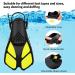 Adjustable Open Snorkeling Swim Fins - Light, Durable for Kids and Adults - Extra Small Yellow - Buy Online on GoSupps.com