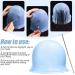 3 Pieces Reusable Silicone Hair Staining Cap for Hair Coloring - Multicolor Dye Cap with Metal Hook - Salon Quality Hairdressing Tools (Blue/White/Purple) - Buy Online on GoSupps.com