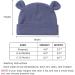 XIAOHAWANG Newborn Hospital Hat with Bear Ears for Preemie Boys and Girls | 100% Cotton Infant Baby Beanie | 0-6 Months, 6-12 Months | Color-A - Buy Online on GoSupps.com