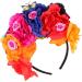 Lurrose Halloween Flower Crown & Butterfly Hairband | Day of the Dead Headdresses for Women | Perfect for Halloween Parties & Cosplay - Buy Online on GoSupps.com