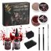 SFX Makeup Kit - Ultimate Halloween Fake Blood Makeup Set with 2 x 60ML Spray 30ML Gel Scars Wax Spatula & Sponge | International Shipping Available - Buy Online on GoSupps.com
