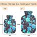 NAANLE 2L Hot Water Bottle with Watercolor Blue Flower Cover - Pain Relief & Cold Therapy Ideal for Back Pain Hand & Foot Warmers - Buy Online on GoSupps.com