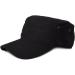 styleBREAKER Unisex cap in military style made of robust cotton canvas adjustable Velcro fastener 04023020 One size Black