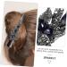FRCOLOR Small Alligator Clips Thin Rhinestone Barrettes for Women Rod Butt Cushion Finger Castanets Tiara Rhinestone Bobby Pins Fancy Clips for Women Hair Miss Issue Card Metal - Buy Online on GoSupps.com