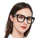OCCI CHIARI Reading Glasses for Women Fashion Oversized Readers 1.0 1.25 1.5 1.75 2.0 2.25 2.5 2.75 3.0 3.5 4.0 5.0 6.0 Black 3.5 x