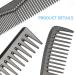 Limko Carbon Fiber Hair Combs Set - Anti Static & Heat Resistant Styling Comb (Black-3PCS) - Buy Online on GoSupps.com