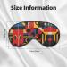 Shop Unisex Sleep Eye Mask - Comfortable Red Yellow Blue Black Print for Travel Yoga & Shift Work - Buy Online on GoSupps.com