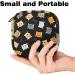 Menstruation Pad Bag with Zipper - Stylish Women's Napkin & Tampon Storage - Kitten Cat Pattern - Perfect for Girls & Women - Buy Online on GoSupps.com