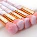 Fegtrtyoa 10 Professional Makeup Brushes Set Tool Foundation Eye Shadow Lip Liner Blush Marble Face Makeup Brush - Buy Online on GoSupps.com