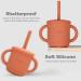 Mengdababy Sippy Cup for Toddler | 3-in-1 Silicone Straw Cup | 7oz Copper Coin Red | BPA Free | Dishwasher & Microwave Safe - Buy Online on GoSupps.com