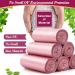 180 Small Pink Trash Bags - Strong Garbage Bags for Home, Office, Bathroom - 4 Gallon Capacity - Fits 12-15 Liter Bins - Pack of 180 - Buy Online on GoSupps.com