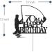 Tenhaisi Black Glitter Happy 70th Birthday Cake Topper 70th Birthday Party Decorations Fishing Cake Topper Fisherman 70th Birthday Party Supplies (FH70B-BK) - Buy Online on GoSupps.com