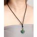 Jewever Crystal Necklace Perfume Heart Pendant for Women | Green Aventurine Aroma Diffuser Jewelry | Healing Stones & Essential Oil Necklace - Buy Online on GoSupps.com